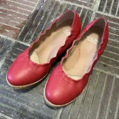 arui_toe フラットシューズ レッド 22.5cm EEEEのサムネイル