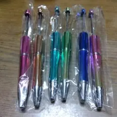 カラフルカスタムボールペン6本セット③