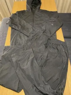 adidas アディダス　ナイロンジャケット　パンツブラック　セットアップ