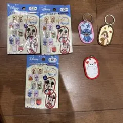 ディズニー　タグキーホルダー　セリア　ベイマックス　デール　スティッチ