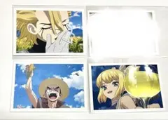 Dr.STONE アモカフェ　場面写スタンリー　コハク　大樹3枚セット
