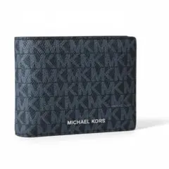 ⭐︎新品⭐︎MICHAEL KORS 二つ折り財布 MKロゴ ウォレット ネイビー