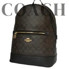 【極美品】COACHコーチ チャーリー リュック シグネチャー PVC ブラウン
