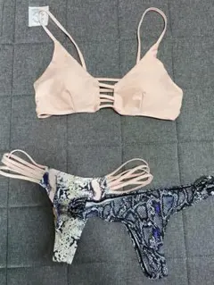 水着 パイソンビキニ 海外インポート　M新品