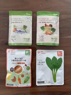 the kindest、Little Ones 9ヶ月ベビーフード4袋セット