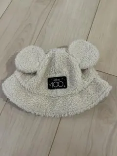ディズニー　ミッキー ボア バケット ハット