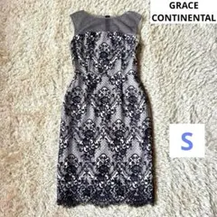 グレースコンチネンタル　Diagram 刺繍ワンピース　パーティードレス　S