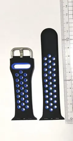 applewatch バンド交換用ベルト38mm40mm 41mmブラックブルー