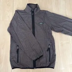 AIGLE ナイロンジャケット XS グレー系チェック