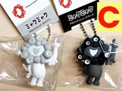 PVCマスコット C 白ミャク　黒ミャク　2個セット キーホルダー 万博