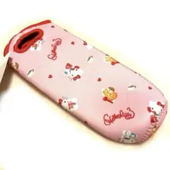 ノ*。様 新品　ハローキティ　500mlペットボトルカバーケース　レトロ　ピンク