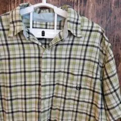中古 アメリカ古着 チャップス 半袖シャツ メンズ Mサイズ チェック 送料無料のサムネイル