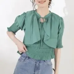 N.Natural Beauty Basic ボレロドッキングブラウス Mのサムネイル