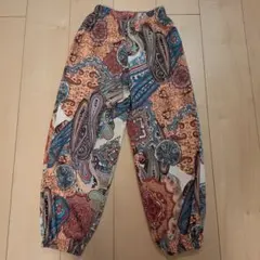 ペイズリー柄 パンツ ８Yのサムネイル