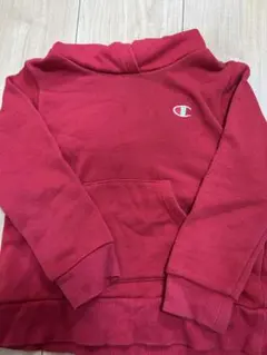 Champion 赤 フード付きパーカー　110