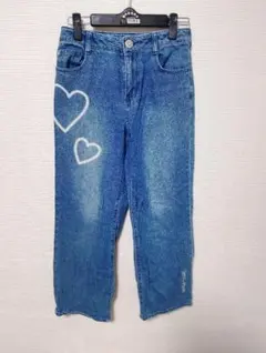 Jenni Love ジェニィラブ ハート デニムパンツ 150 ジーンズ