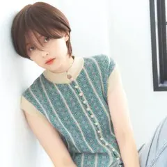 LINEASTORIA クールバランスショート フルウィッグ ダークブラウンのサムネイル