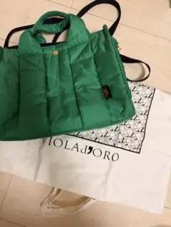 VIOLA d'ORO グリーン トートバッグのサムネイル