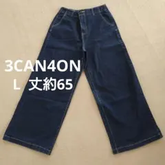 3CAN4ON デニムワイドパンツ Lのサムネイル