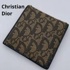 クリスチャンディオール 折り財布 トロッター オブリーク コンパクト キャンバス