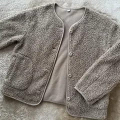 UNIQLO/ユニクロ レディースフリース ボアジャケット M ☆グレージュ色☆