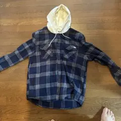 Hurley フード付き ネルシャツ ネイビー XL