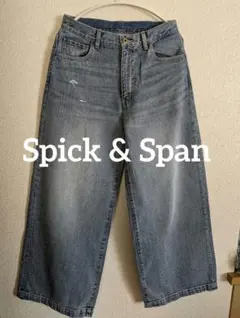 スピックアンドスパン 5 1/2 BAGGY DENIM サックスブルー29のサムネイル