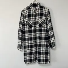 UNIQLO チェック柄 長袖ワンピース M
