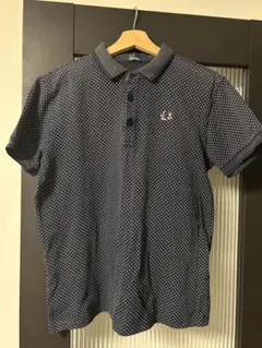 Fred Perry ポロシャツ ドット柄 ネイビー Lのサムネイル