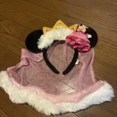【中古】TDL ミニーマウス 耳付きカチューシャ 王冠デザイン ヴェールつき