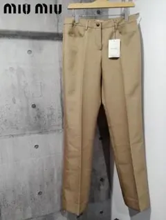新品 MIU MIU ミュウミュウ PANTALONE パンタロン パンツ 44