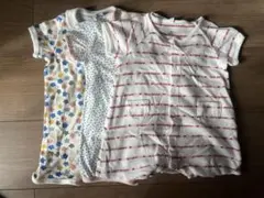 プチバトー ベビー 6m ロンパース【3枚セット】