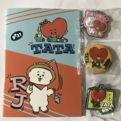 くら寿司 BT21 TATA ミニノート＆マスコット＆缶バッジ  ビッくらポン