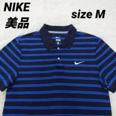 NIKE ナイキ ポロシャツ M ロゴ刺繍