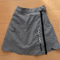 MezzoPiano メゾピアノ　ジュニア　ギンガムチェック スカートM 150