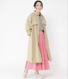 スタジオクリップ　トレンチ風コート　ロングシャツ