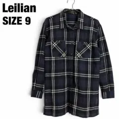 Leilian レリアン チェック柄 長袖シャツ サイズ9 M相当
