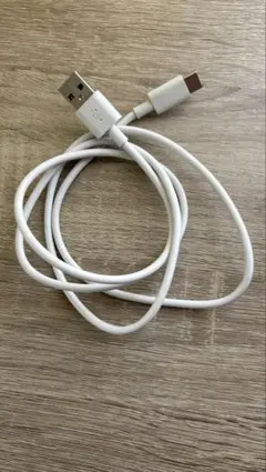 USB Type-A to Type-C ケーブル ホワイト