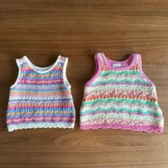 ZARA Baby ストライプ オープンニット　2点セット