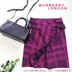 バーバリーロンドン ラップ 巻きスカート ノバチェック サイズM相当