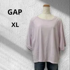 ◆ギャップ　クルーネック半袖スウェット　XL ラベンダー　オーバーサイズのサムネイル
