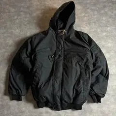 Swingster USA製 中綿入り フーデッドジャケット 黒 S メンズ古着