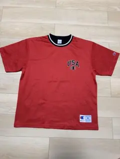 Champion USA ロゴ Tシャツ XL レッド