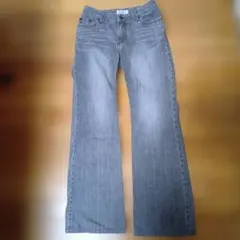 ECOX グレー ブーツカットデニム サイズ34 股下74cm