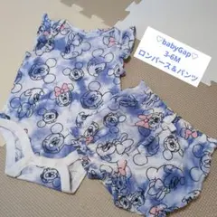 babyGap ミニーマウス柄ロンパース&パンツセット 3-6M