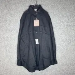 新品タグつき✨TAKEOKIKUCHI（L）長袖シャツ☘️コットン/黒/ボタン