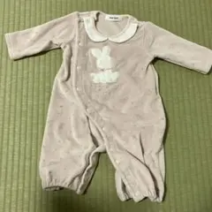 SLAP SLIP ピンク ウサギロンパース　長袖　秋冬50〜70