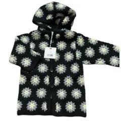 24AWのcrochet hooded cardigan