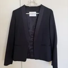 GREEN LABEL RELAXING ノーカラージャケット 36 ネイビー