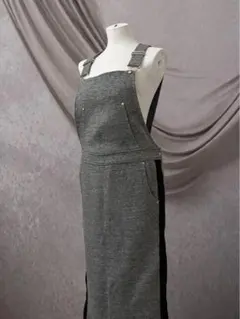 Rady サロペットワンピース グレー S バックスリット 大人カジュアル